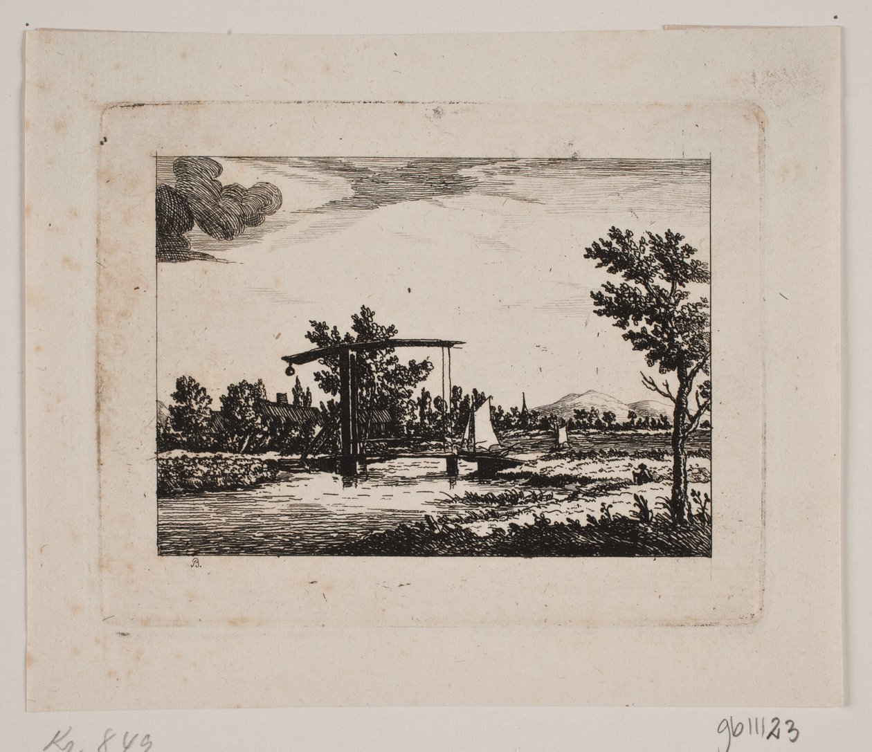 Paisagem com ponte levadiça de Johan Bülow