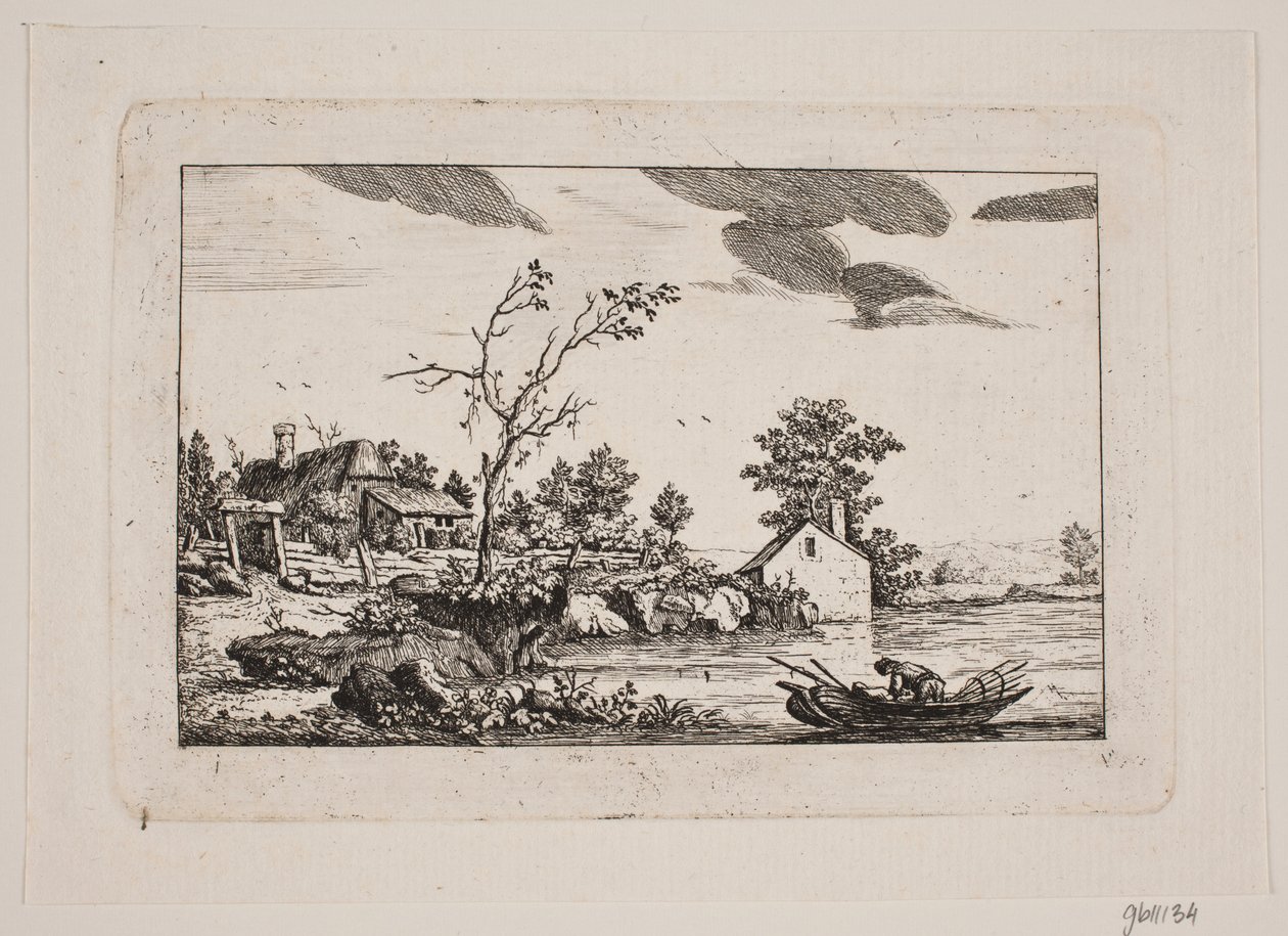 Paisagem por um lago de Johan Bülow
