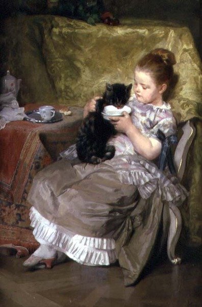 Leite para o Gatinho de Johan Caspar Herterich