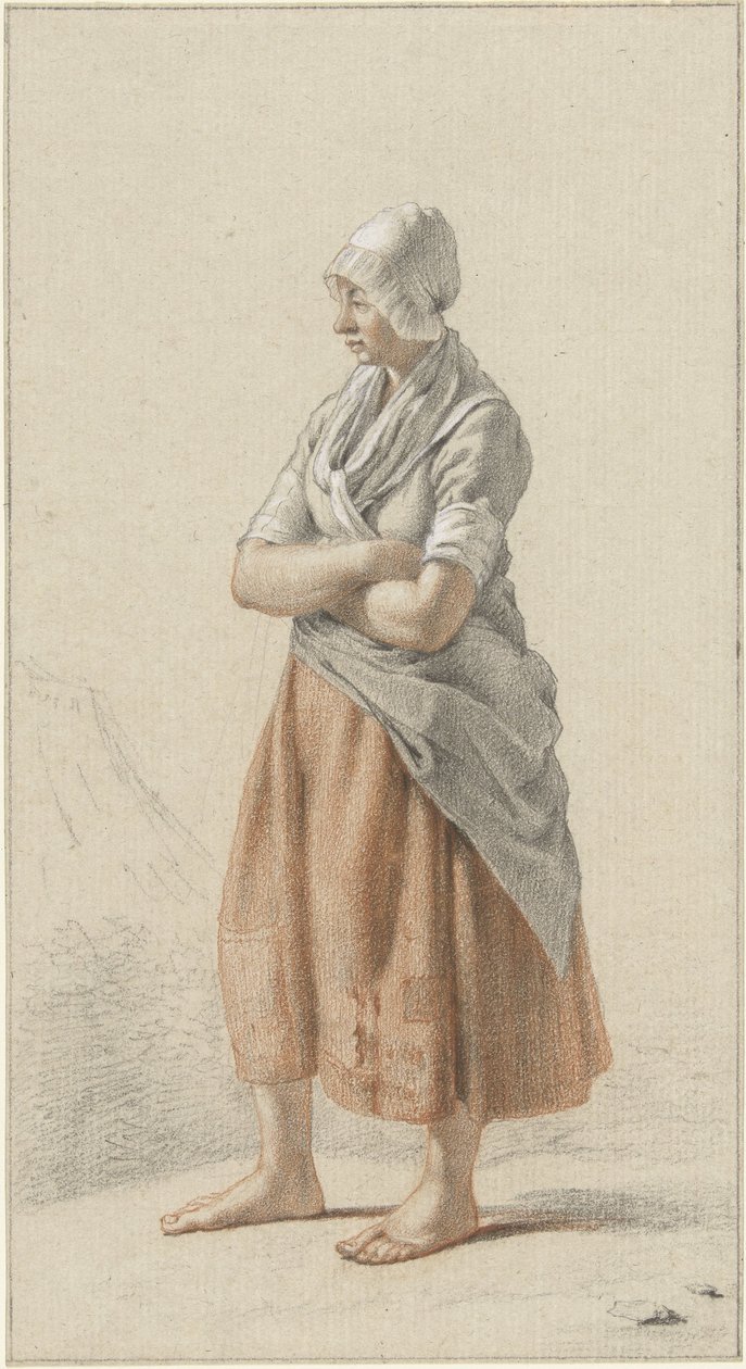 Menina em pé, à esquerda de Johan Christiaan Willem Safft