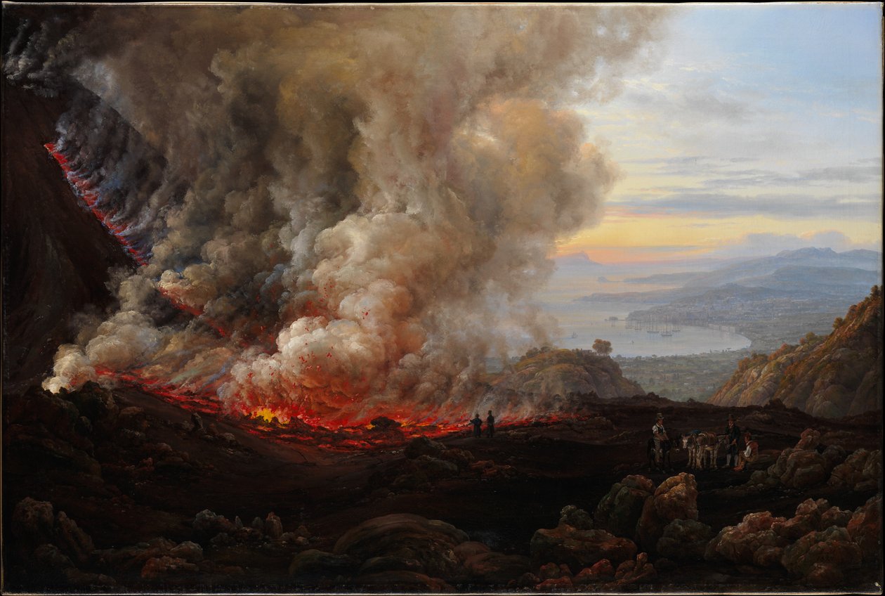 Uma erupção do Vesúvio de Johan Christian Dahl