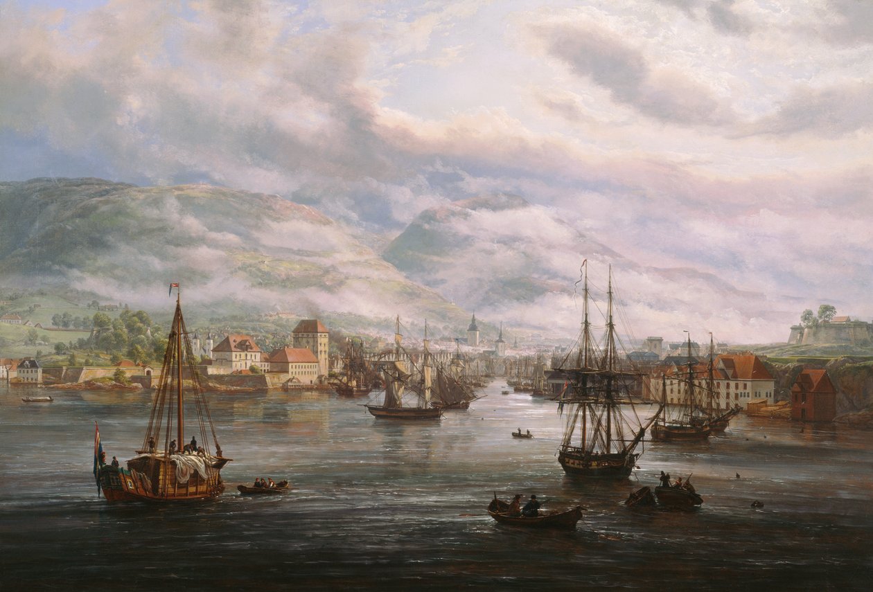 Baía de Bergen de Johan Christian Dahl