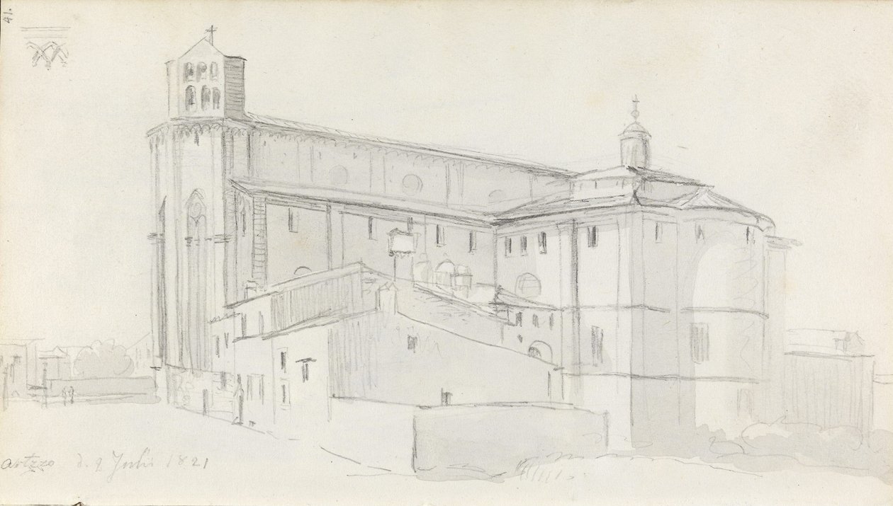 Catedral de Arezzo de Johan Christian Dahl