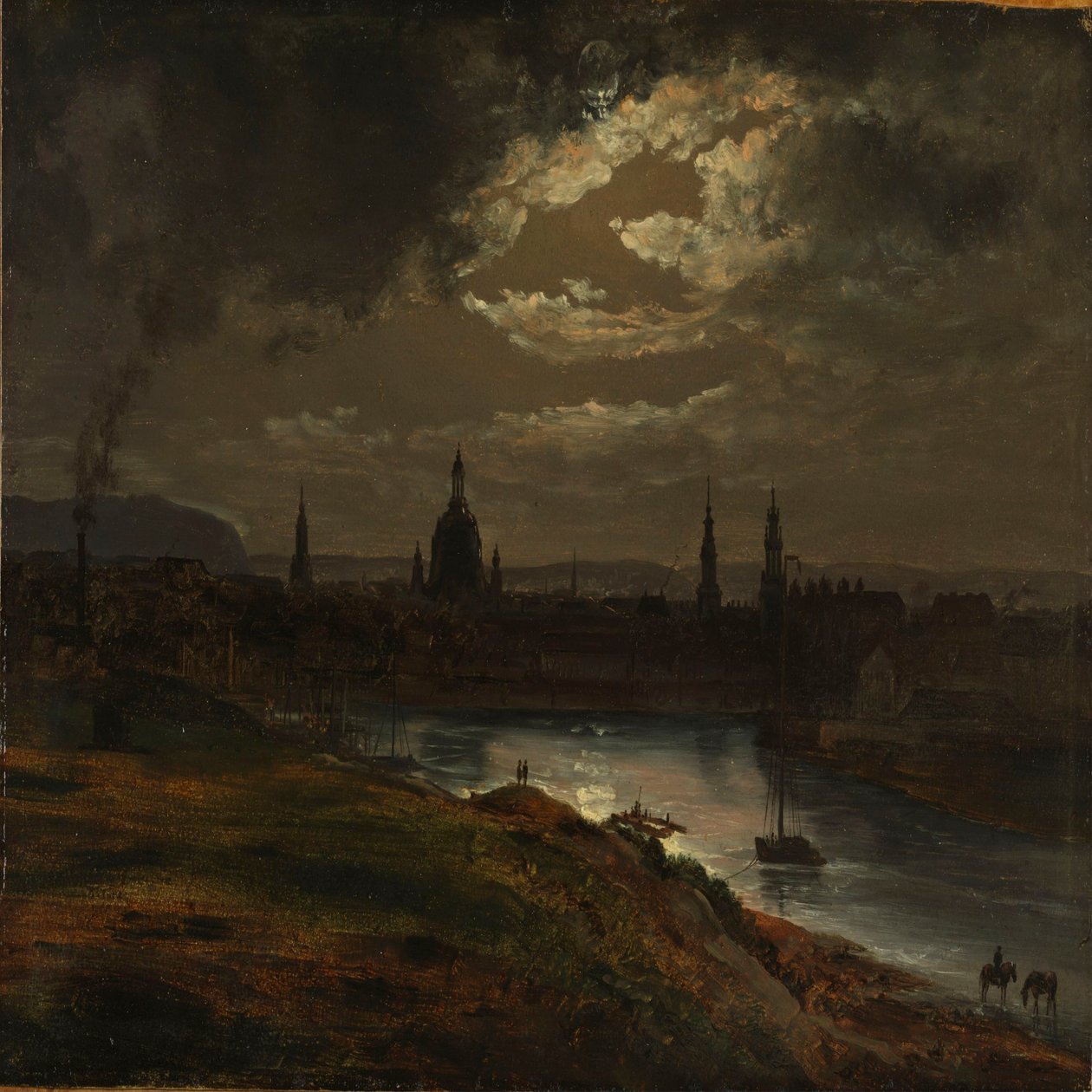 Dresden ao luar de Johan Christian Dahl