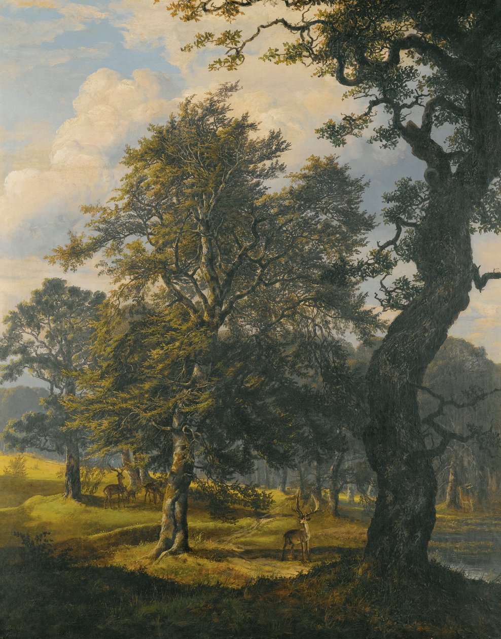 Dyrehaven perto de Copenhaga de Johan Christian Dahl