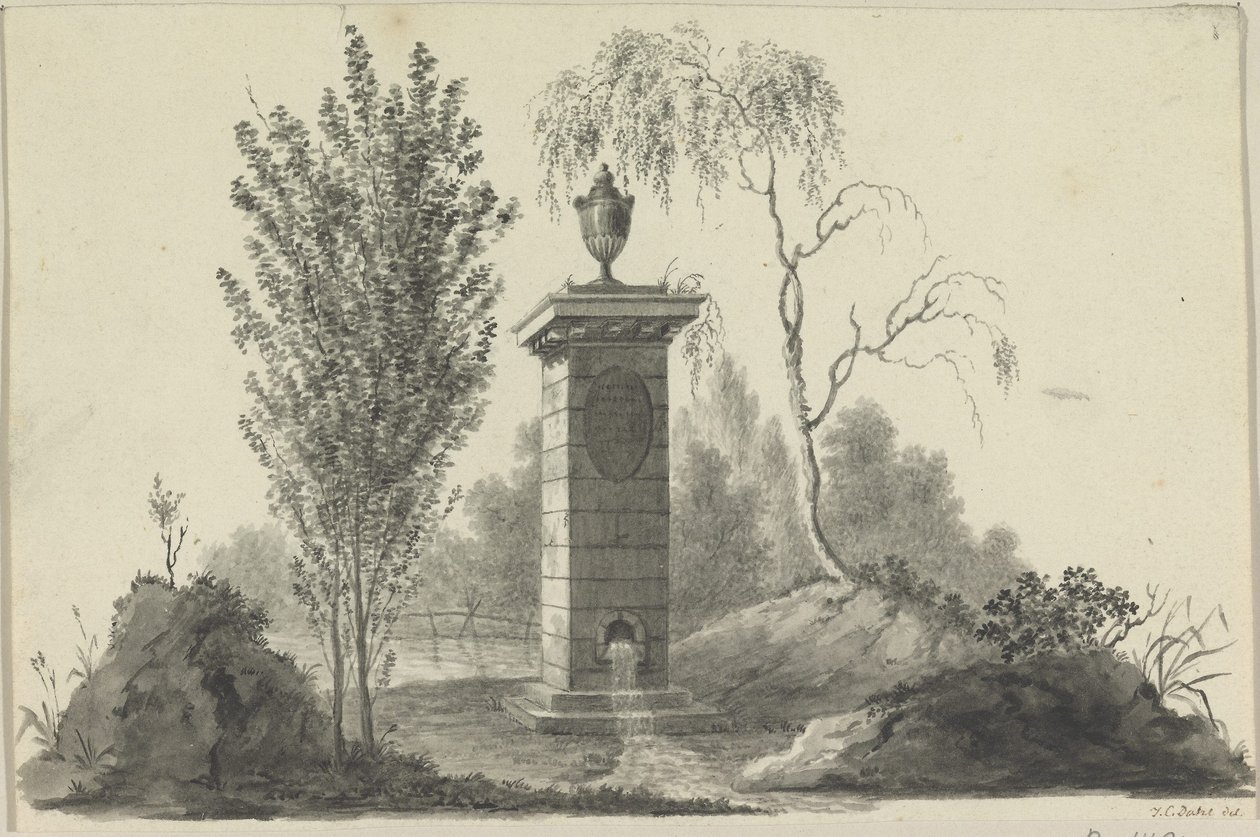 Fonte com urna de Johan Christian Dahl