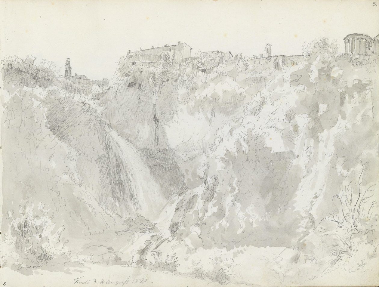 Cascata, Tivoli de Johan Christian Dahl