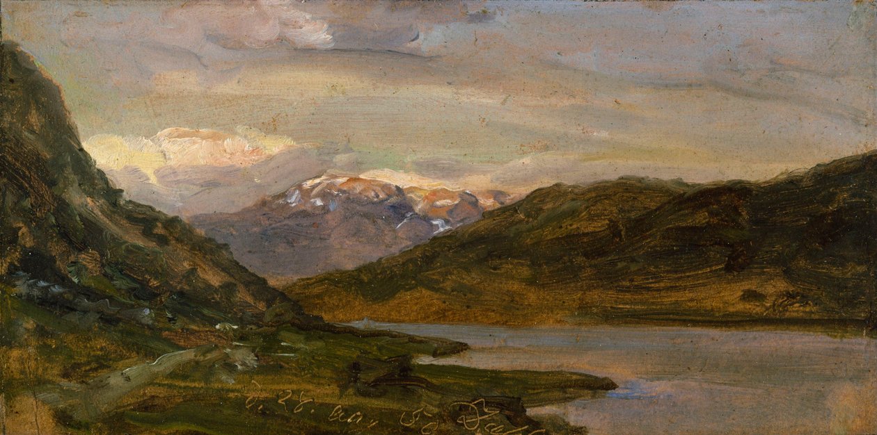 A partir de Nystuen, em Filefjell de Johan Christian Dahl