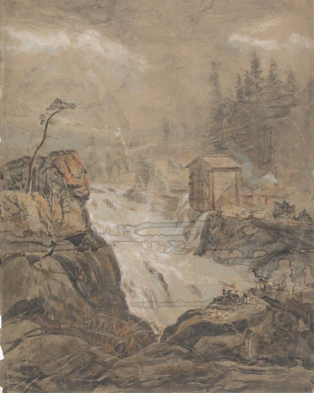 Cascata de Labro de Johan Christian Dahl