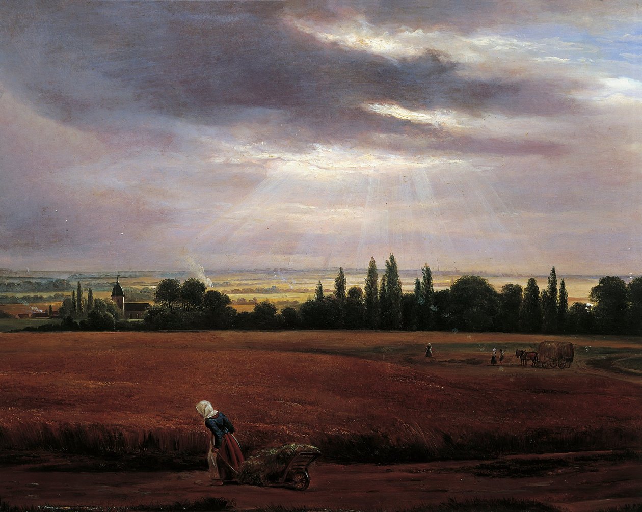 Paisagem perto de Dresden de Johan Christian Dahl