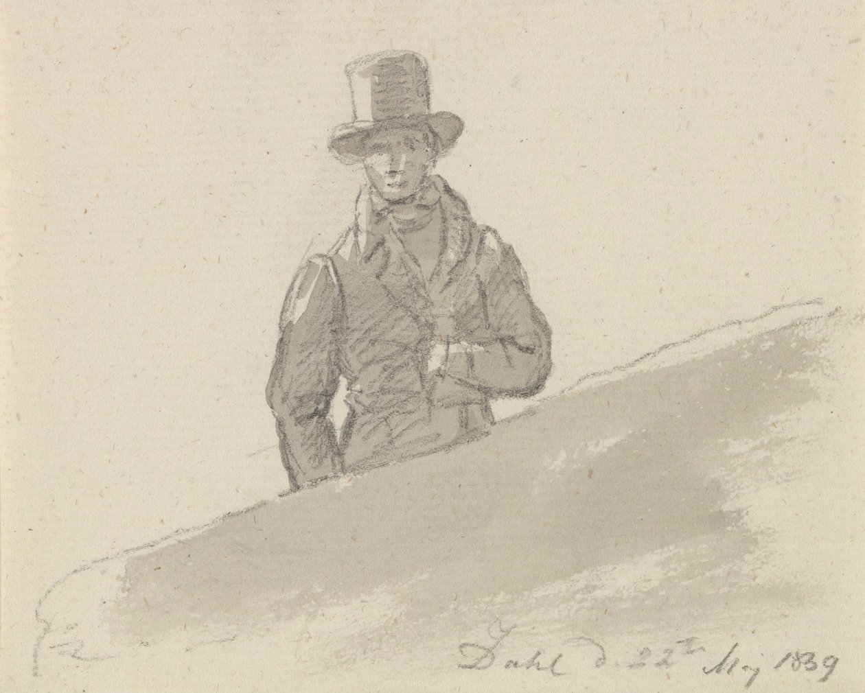 Figura masculina com chapéu de Johan Christian Dahl