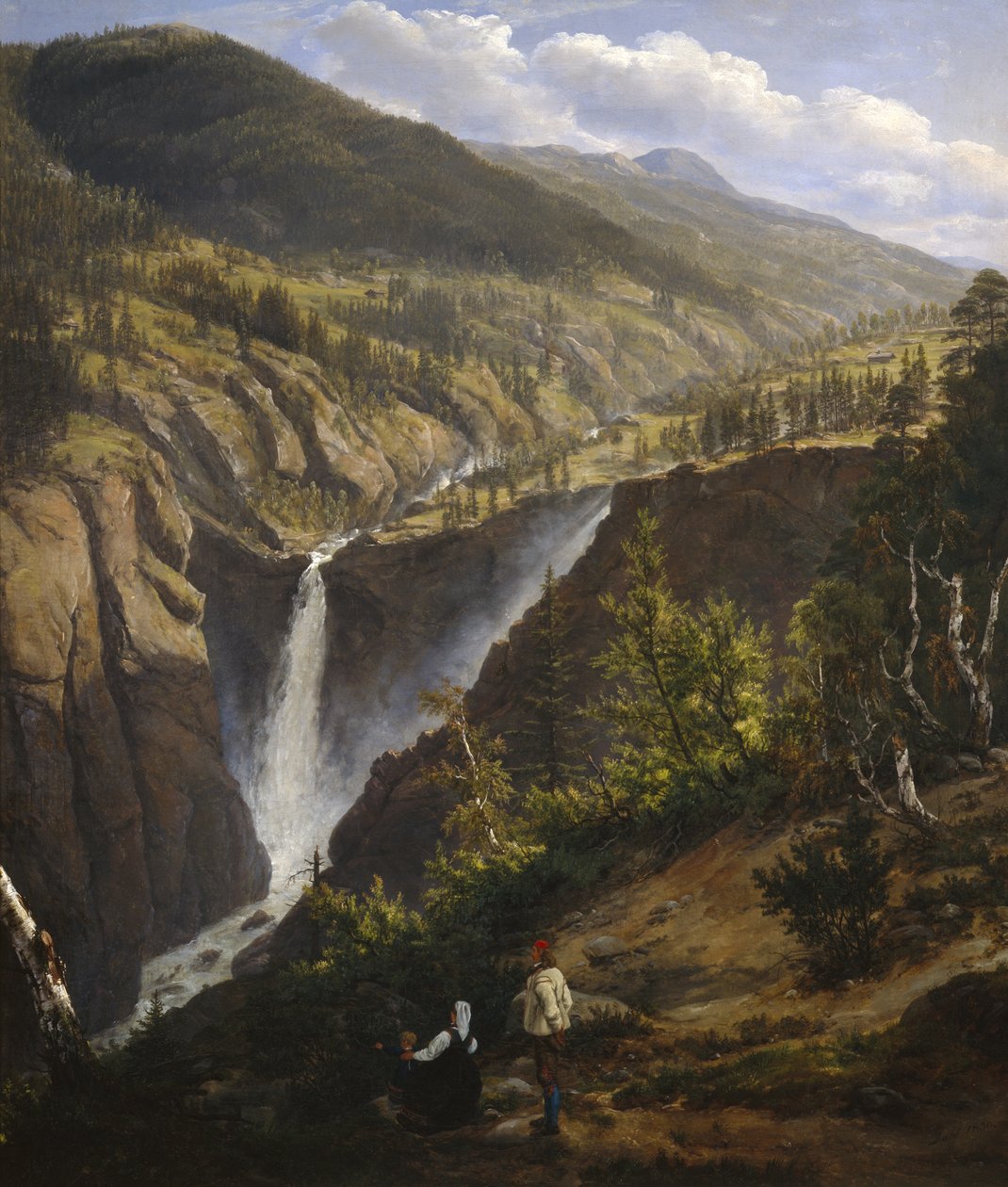 Cachoeira Rjukan de Johan Christian Dahl