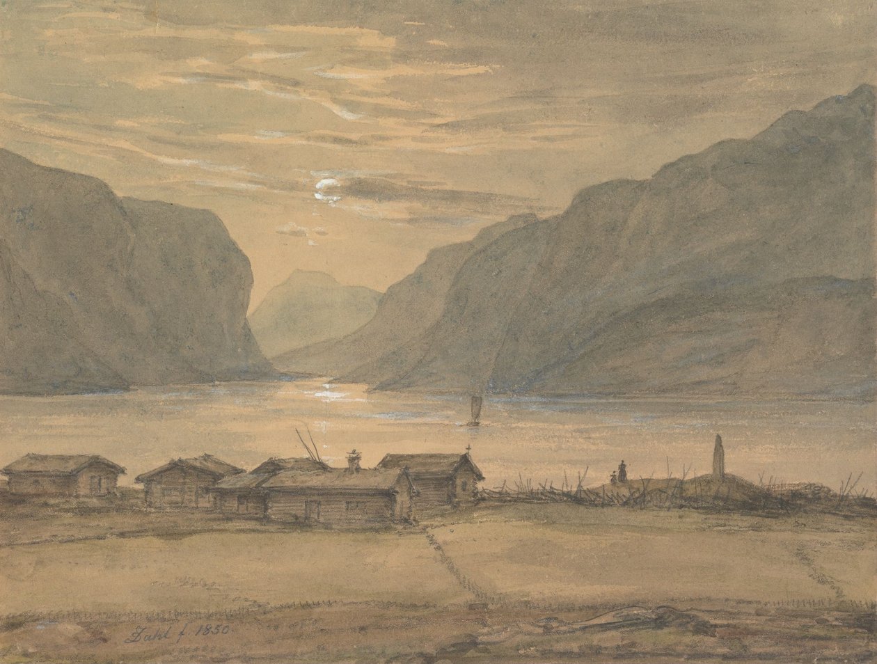 O escudo ao luar de Johan Christian Dahl