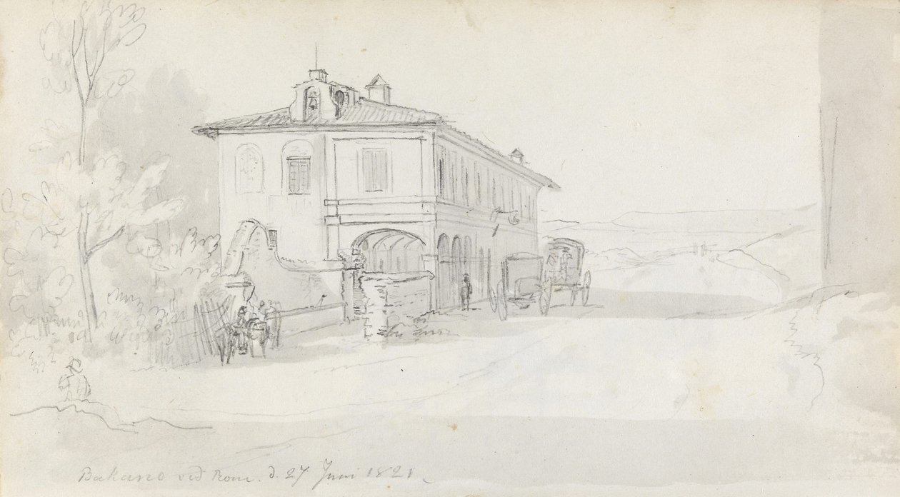 A estação de autocarros de Baccano de Johan Christian Dahl