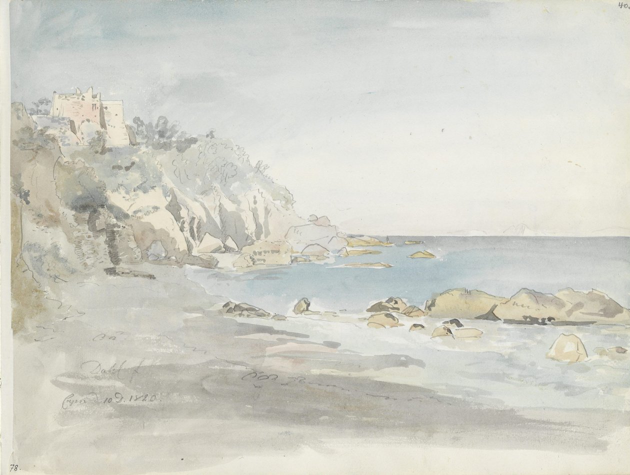 A praia de Marina Grande, Capri de Johan Christian Dahl