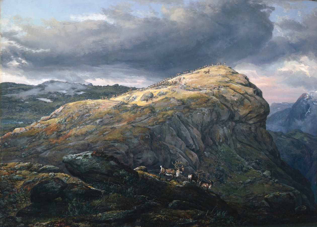 Stugunøset em Filefjell (montanha) de Johan Christian Dahl