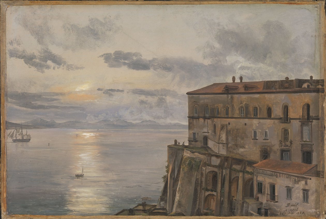 O quartel de Pizzofalcone, Nápoles de Johan Christian Dahl