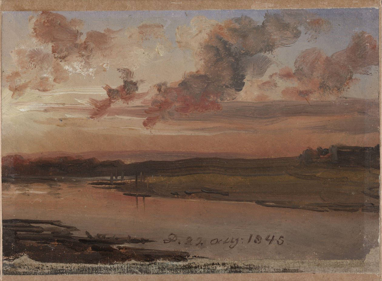 O Elba à noite de Johan Christian Dahl