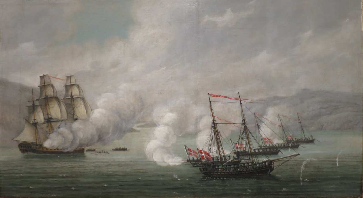 A Batalha Naval de Alvøen de Johan Christian Dahl