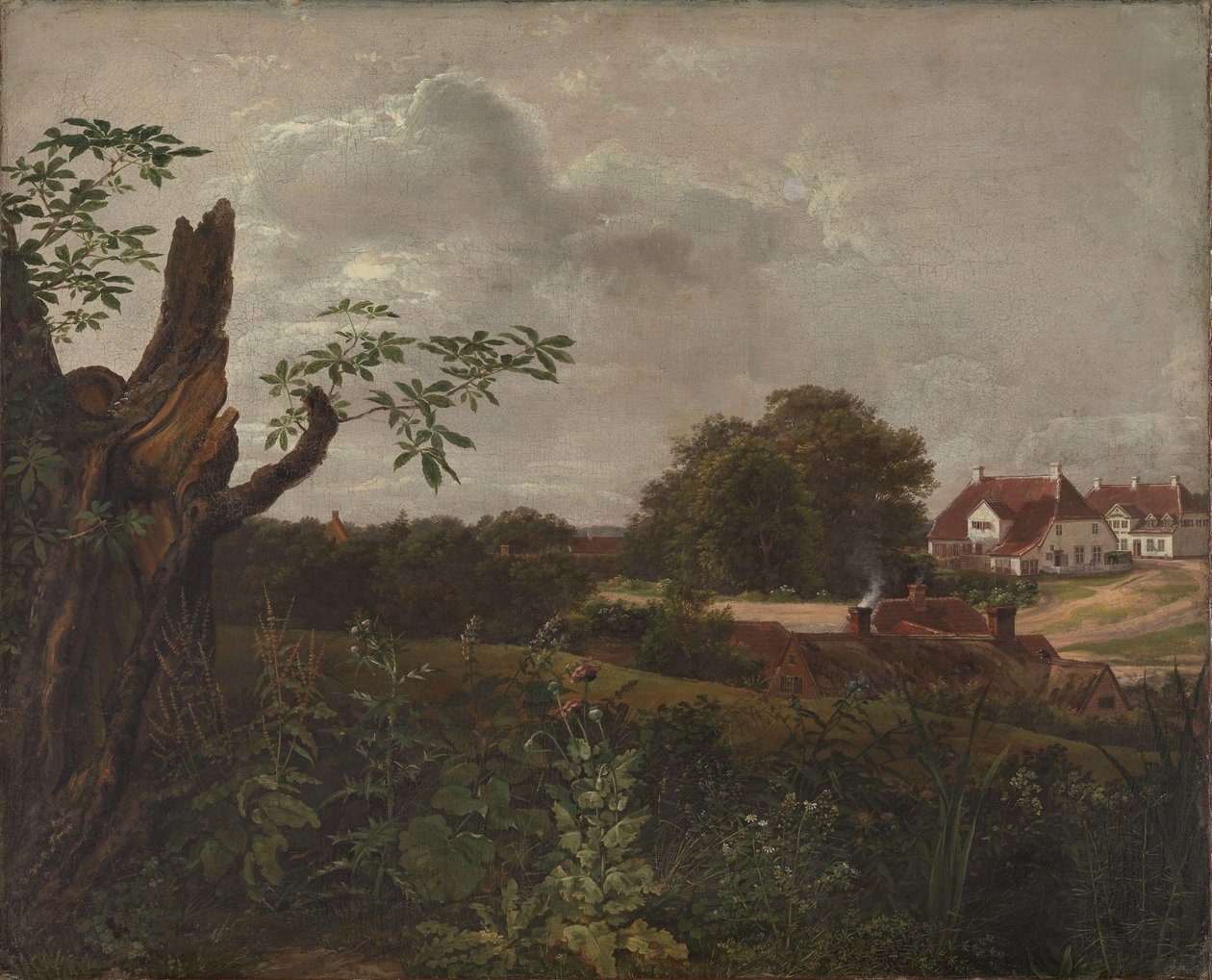A grande estalagem em Fredensborg de Johan Christian Dahl