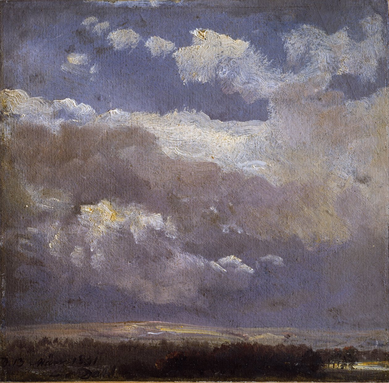 Nuvens de trovoada de Johan Christian Dahl