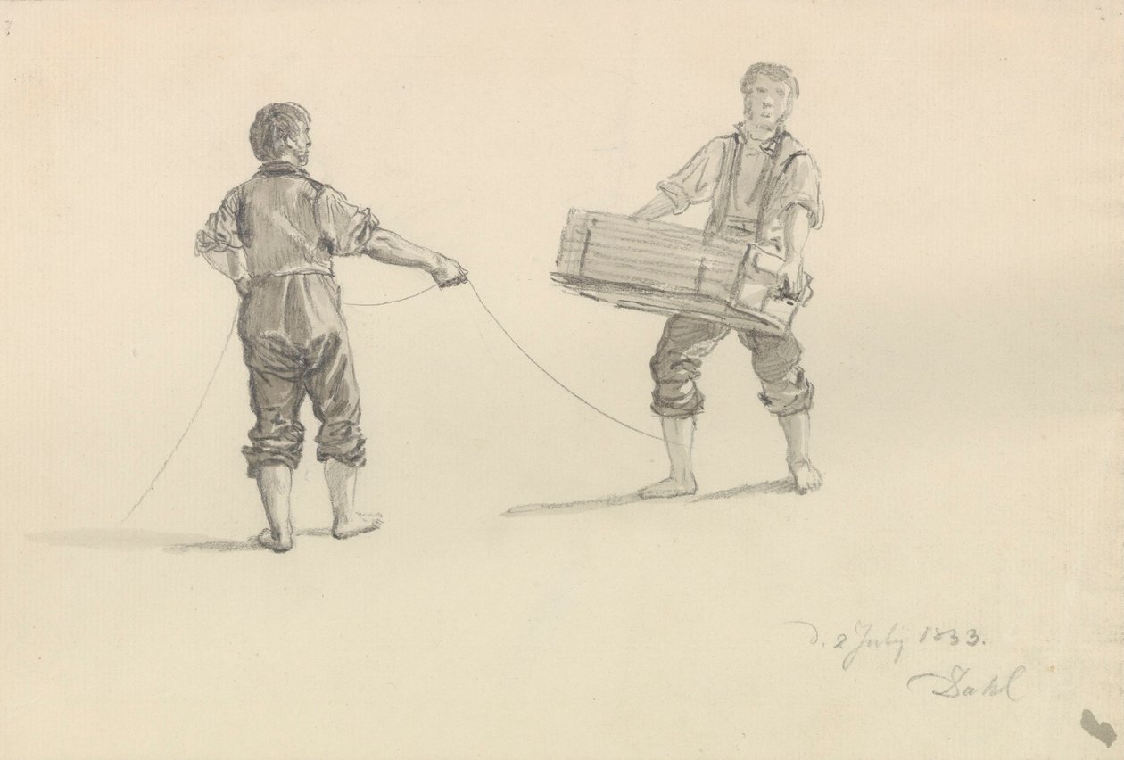 Dois homens de Johan Christian Dahl