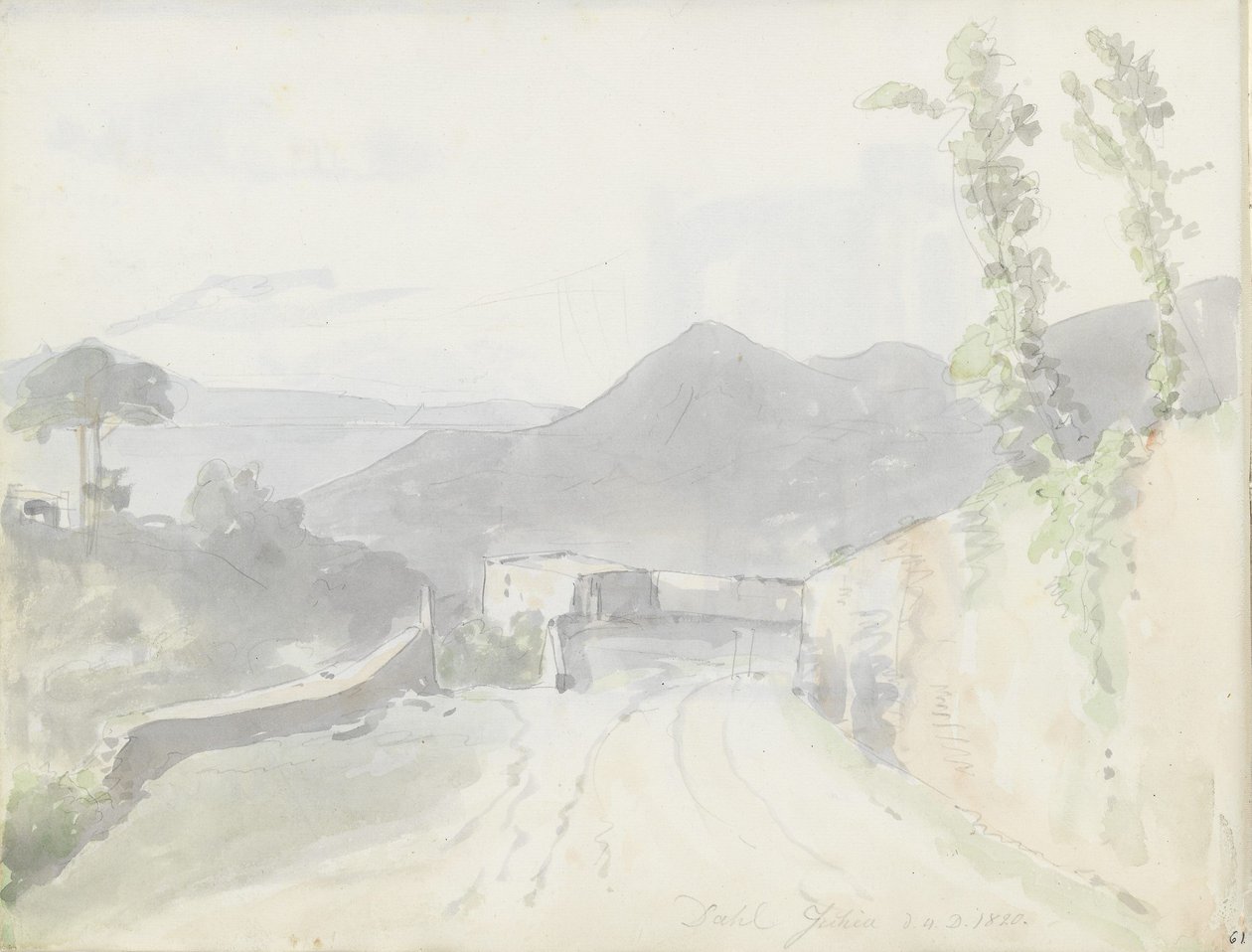 Perto de Casamicciola, Ischia de Johan Christian Dahl