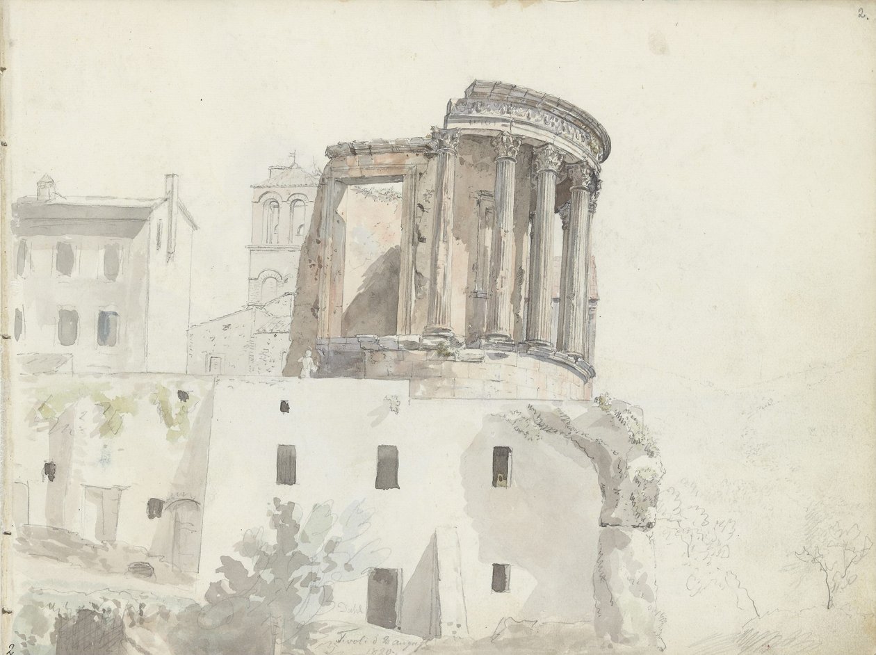 «Templo de Vesta», Tivoli de Johan Christian Dahl