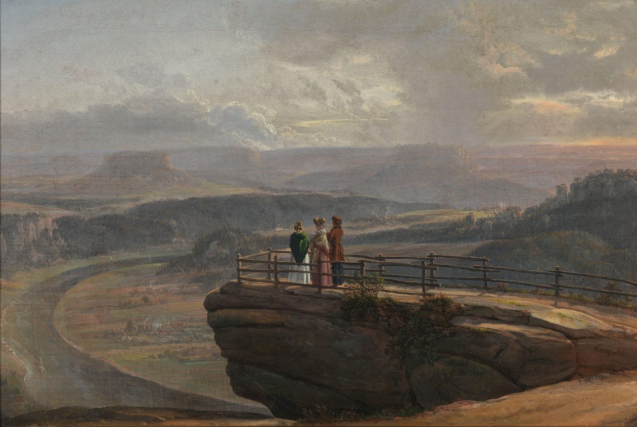 Vista de Bastei de Johan Christian Dahl