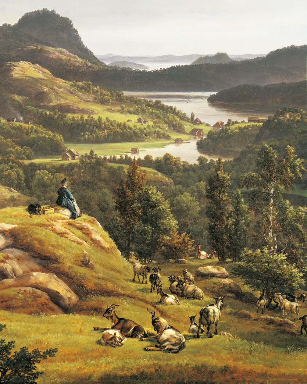 Vista da Abadia de Lyse, perto de Bergen de Johan Christian Dahl