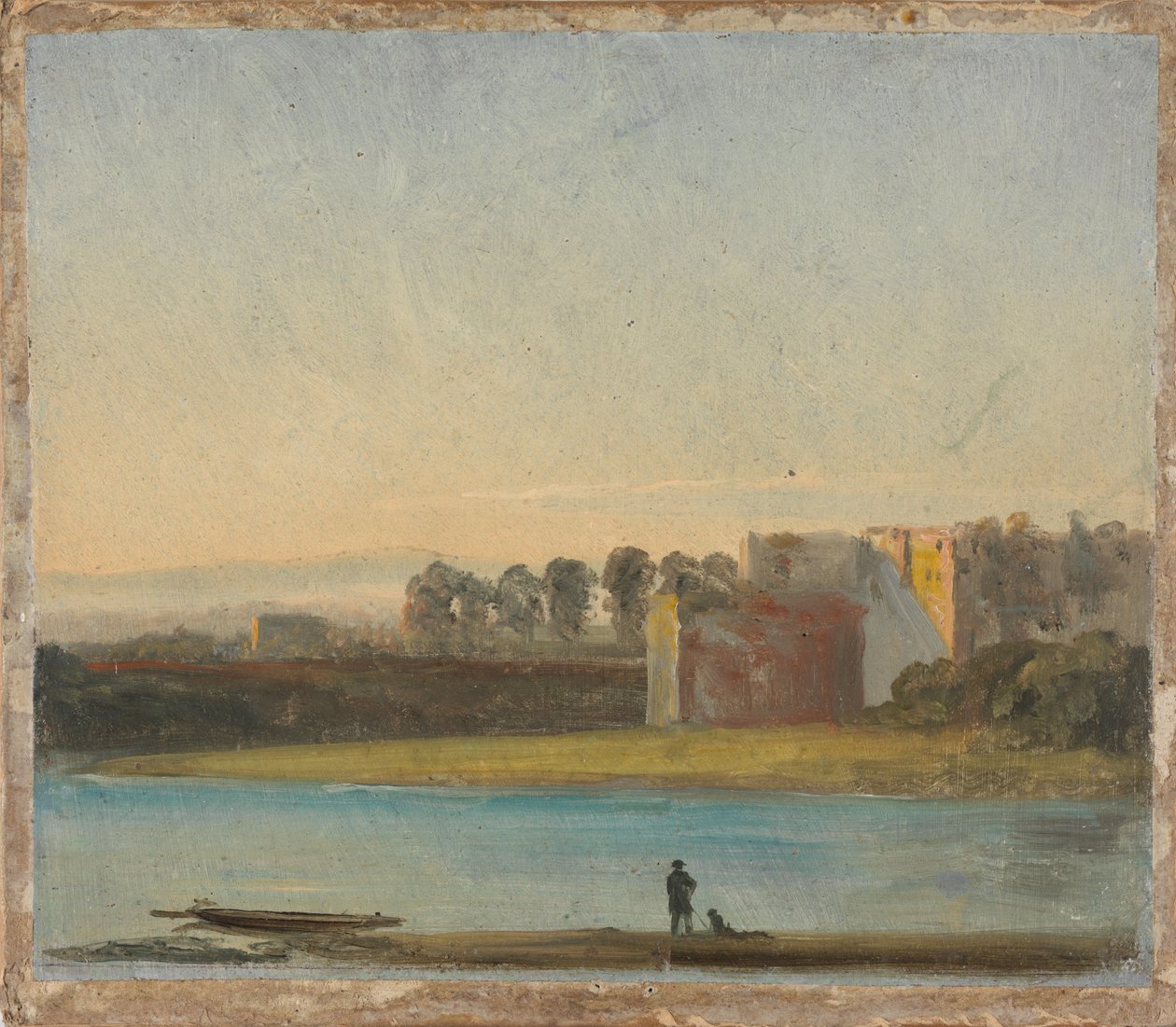 Vista sobre o Elba de Johan Christian Dahl