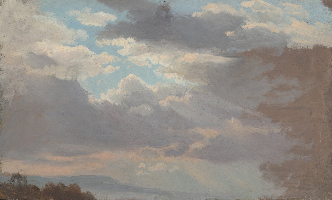 Estudo das nuvens visto da janela do atelier de Johan Christian Dahl