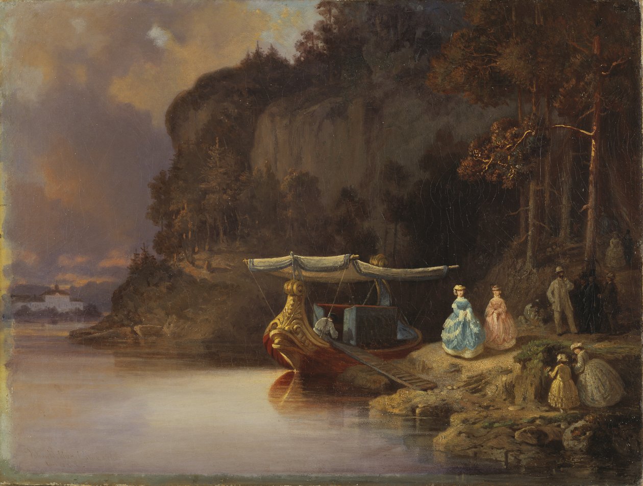 O penhasco de Carl. Vista de Edsviken de Johan Christoffer Boklund