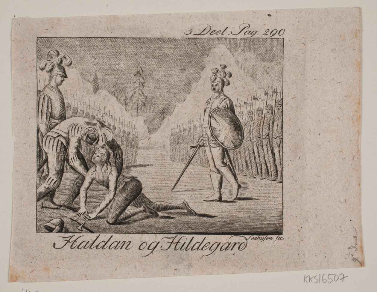 A vinheta. Haldane e Hildegard de Johan Christoph Seehusen