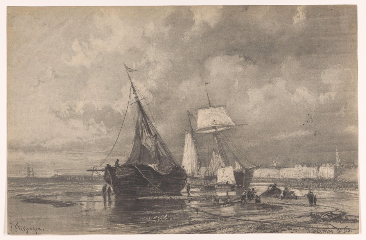 Vlissingen (título original no objeto) de Johan Conrad Greive (signed by artist)