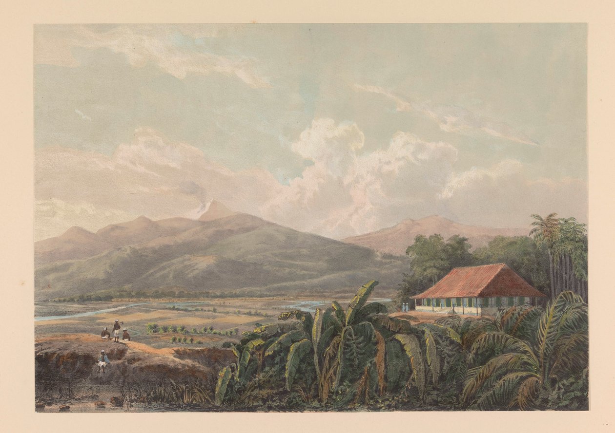 Vista de Tjilibut
Vista do país de Tjilibut; Assistent-Residence Buitenzorg
Java depois de pinturas e desenhos de A. Salm (título da série) de Johan Conrad Greive