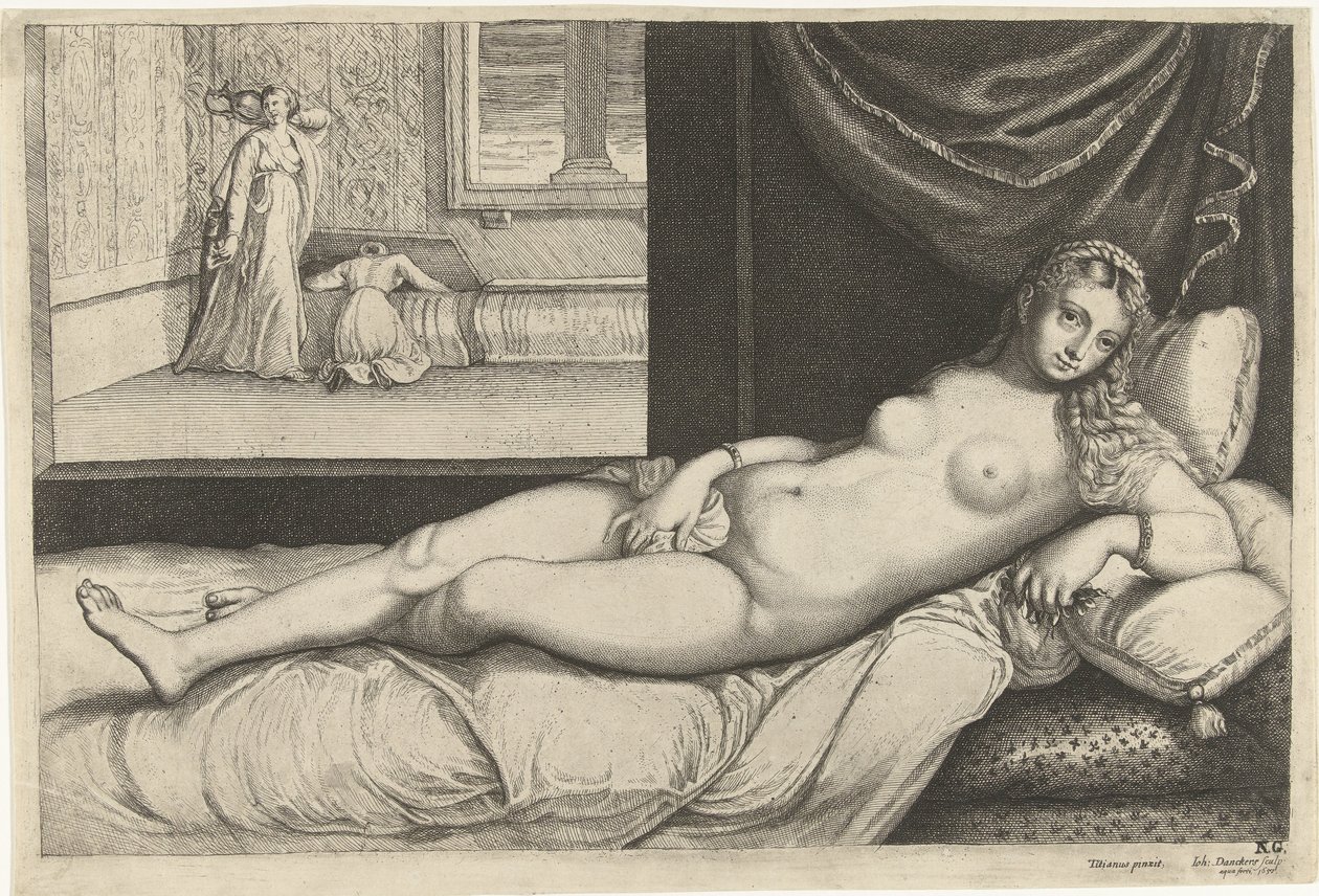 Vénus deitado na cama de Johan Danckerts