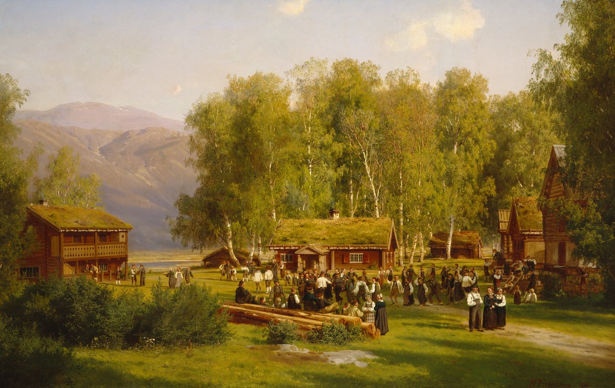 Festa de verão de Johan Fredrik Eckersberg