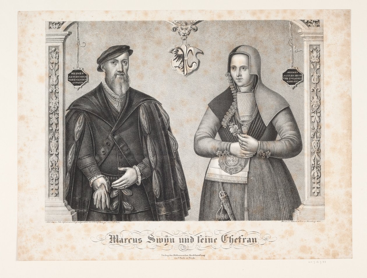 Marcus Swin e esposa de Johan Friedrich Fritz