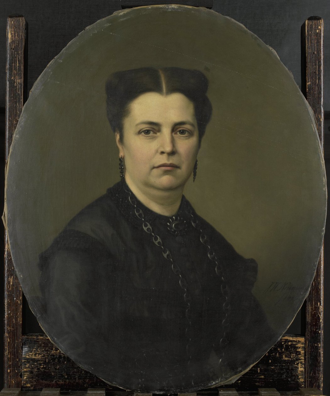 Jeanette Antoinette Pietermaat (1818-70). Esposa de Pieter Mijer de Johan Heinrich Neuman (signed by artist)