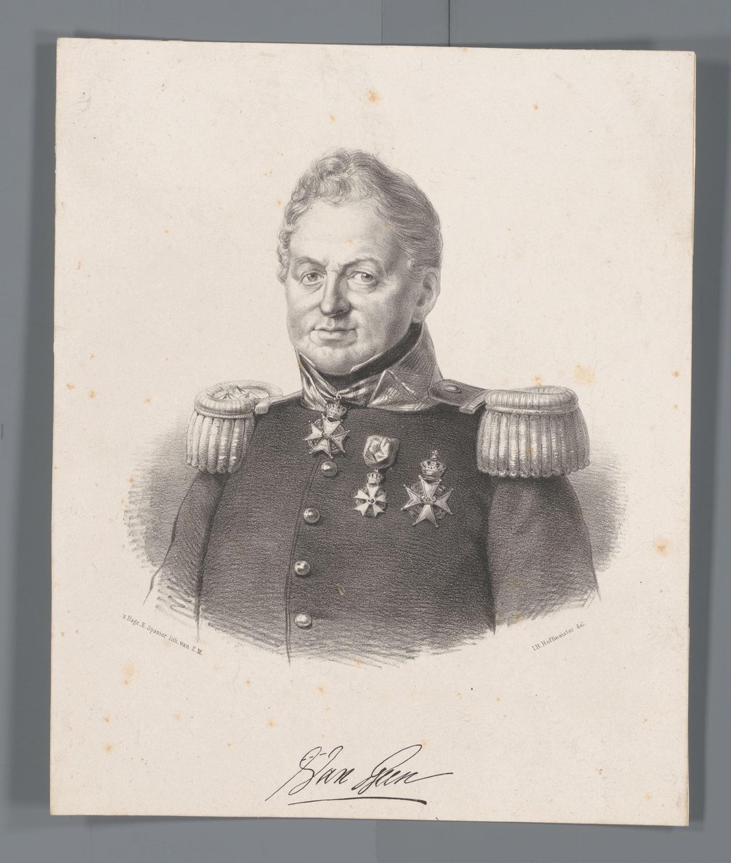 Retrato de Joseph Jacobus barão van Geen de Johan Hendrik Hoffmeister