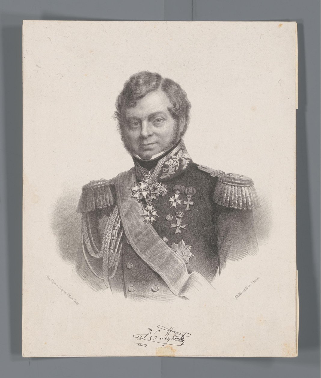 Retrato do Império Júlio Constantino de Johan Hendrik Hoffmeister