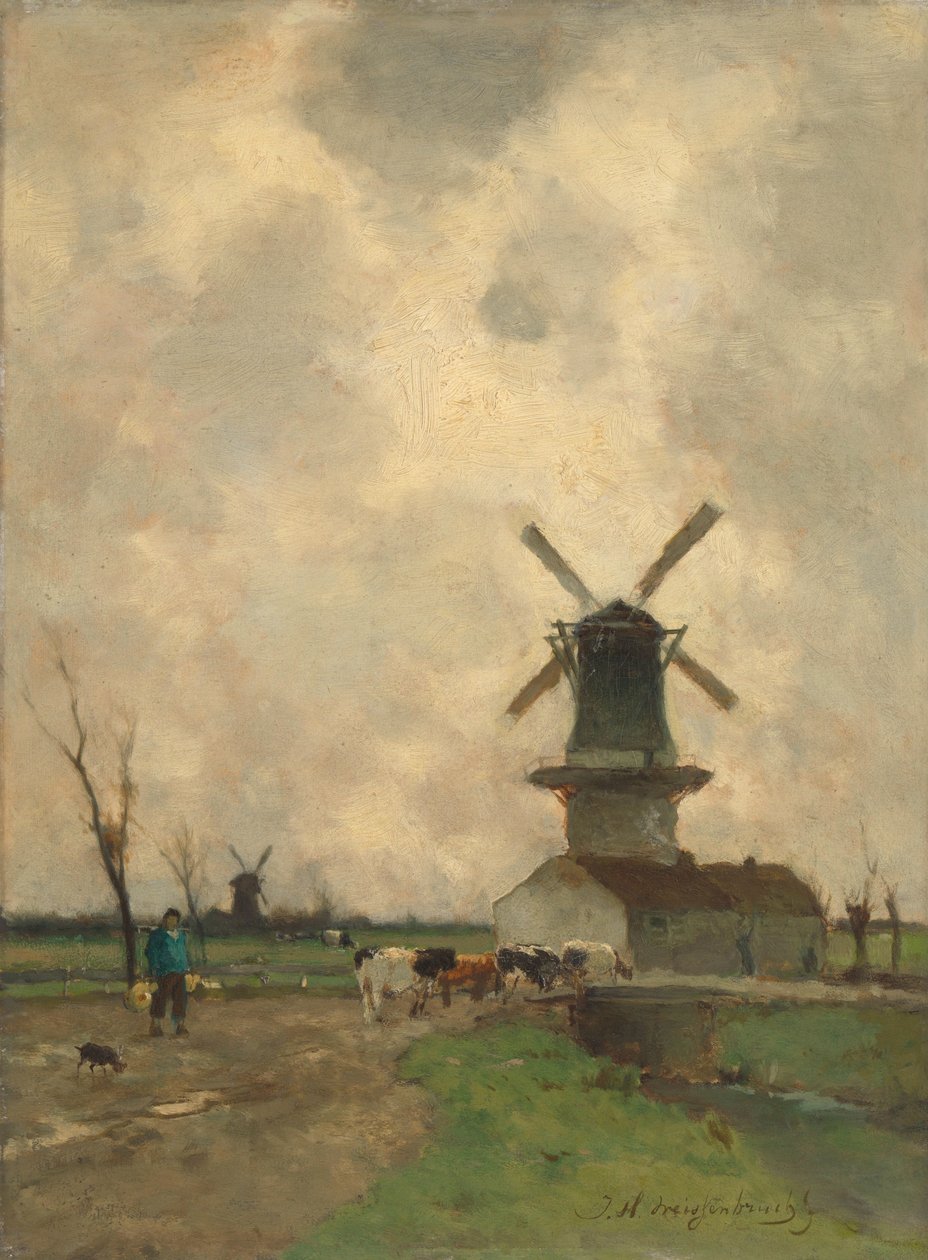 O Moinho de Johan Hendrik Weissenbruch