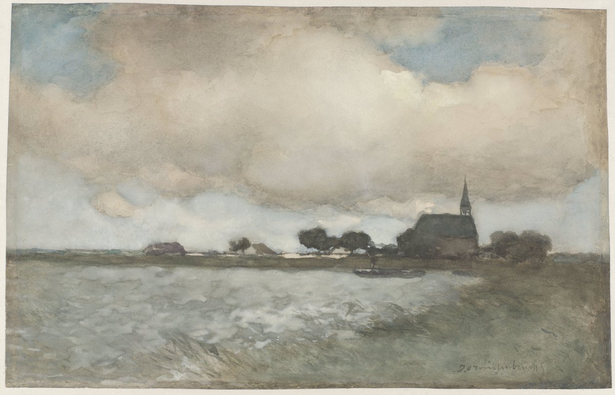 Vista da Igreja em Noordse Dorp perto de Noorden
Vista da igreja em Noordse Dorp perto de Noorden de Johan Hendrik Weissenbruch