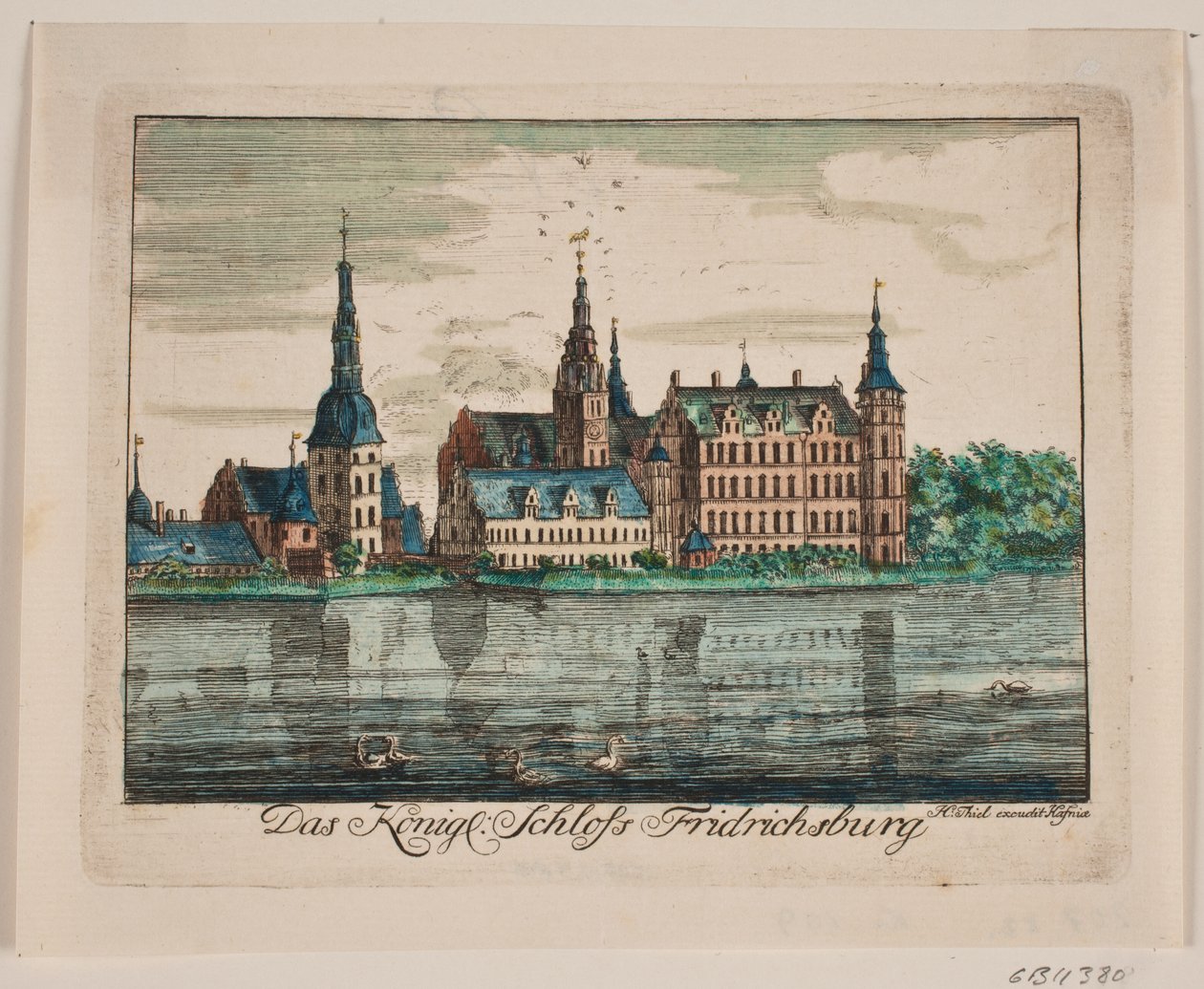 Castelo de Frederiksborg de Johan Herman Thiele