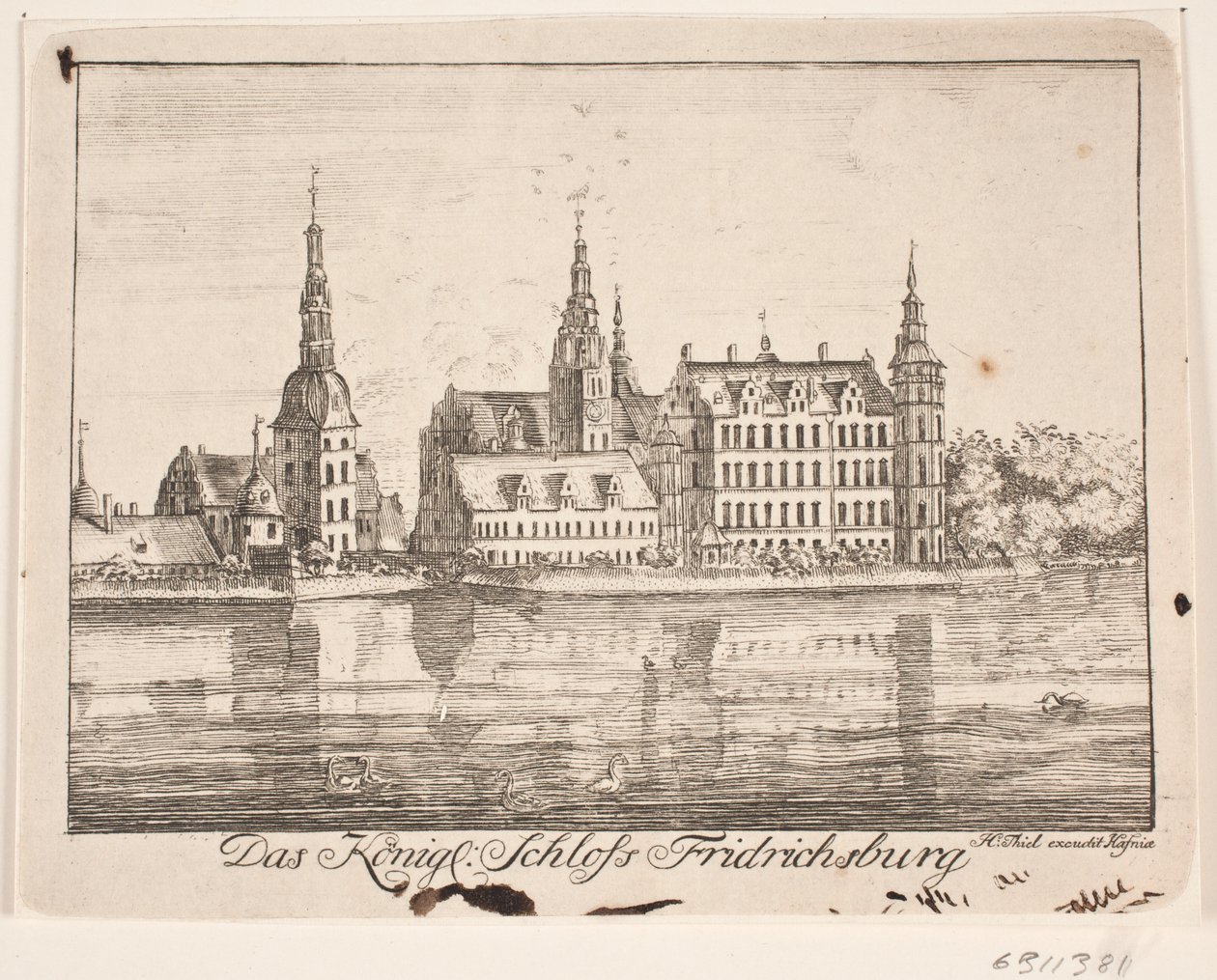 Castelo de Frederiksborg de Johan Herman Thiele