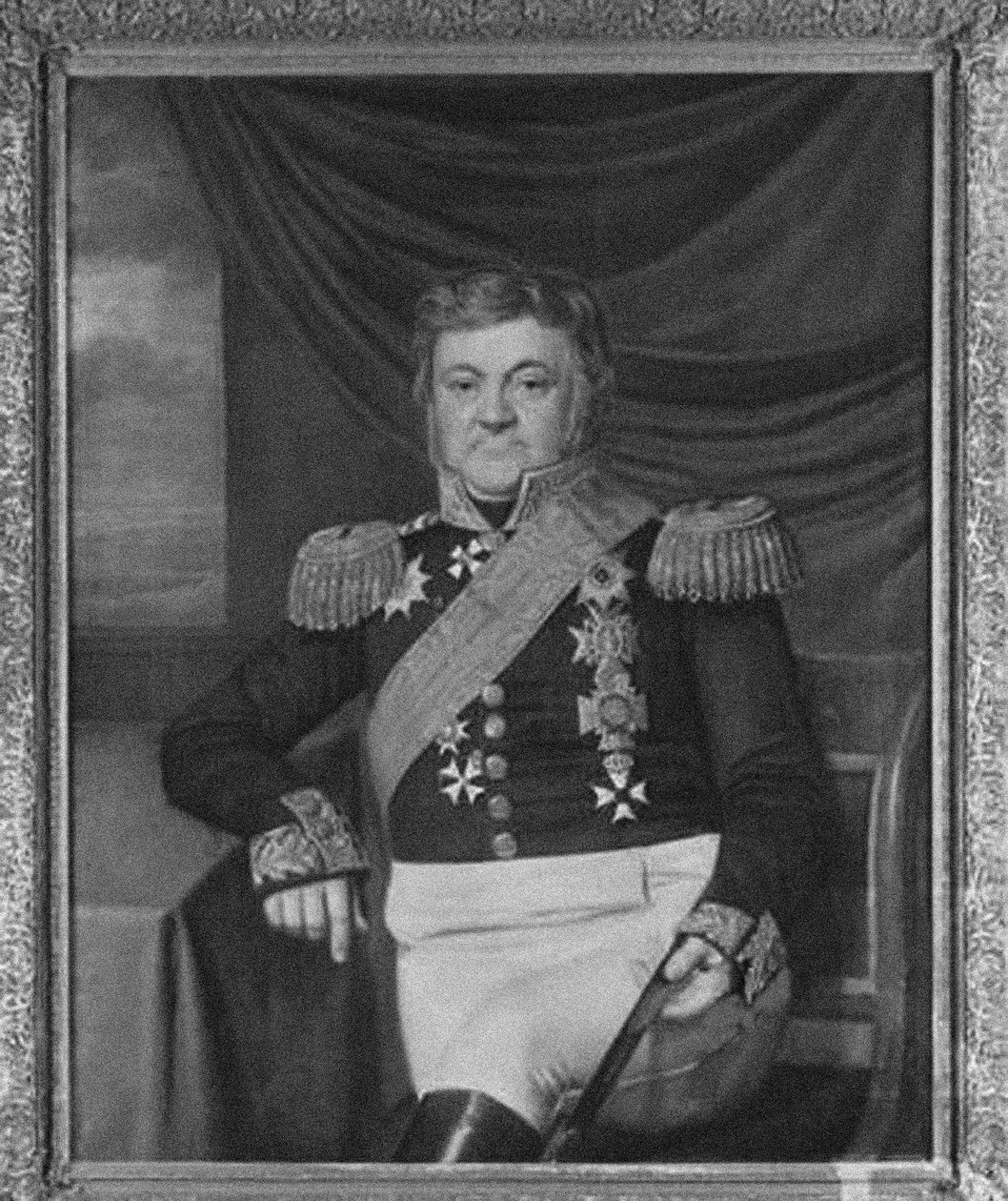 Retrato de Lodewijk Sigismund Vincent van Heiden 1773-1850, 1830s de Johan Joeke Gabriël van Wicheren