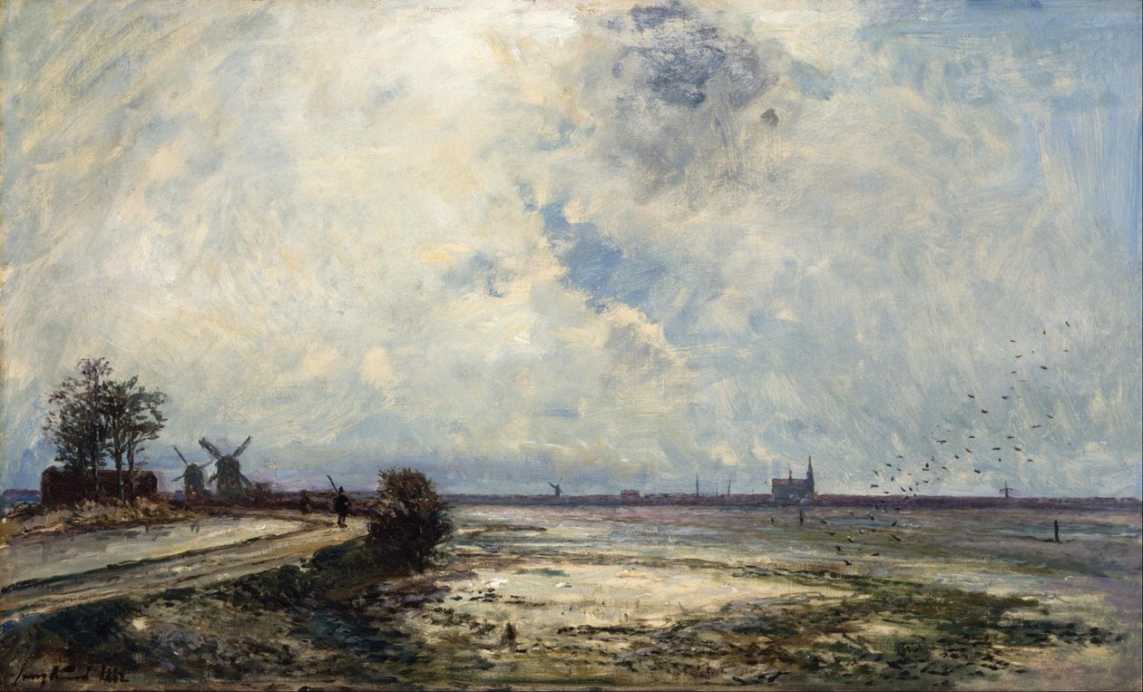 Paisagem holandesa de Johan Jongkind