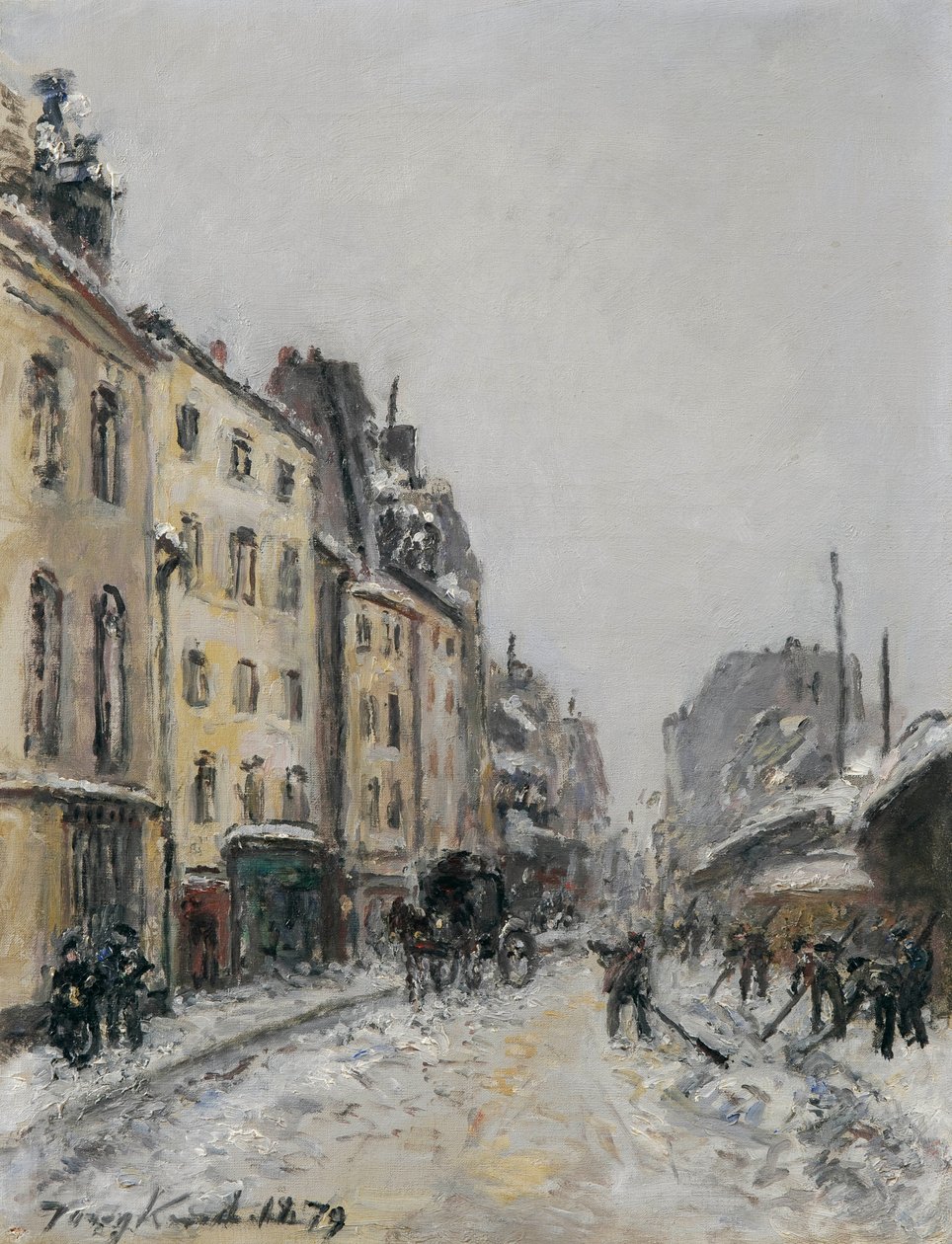 Rue du Faubourg-Saint-Jacques em Paris de Johan Jongkind