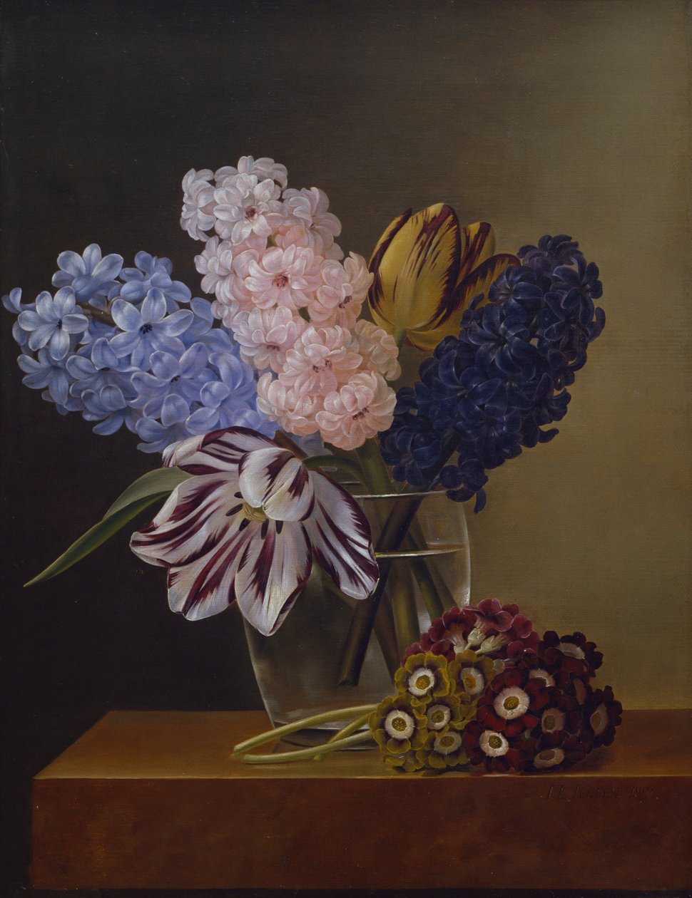 Tulipas, Jacintos e Violetas de Johan Laurents Jensen